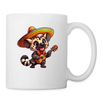 Cinco de Mayo Hyäne Giraffe Mariachi - Tasse - Weiß - Rechts