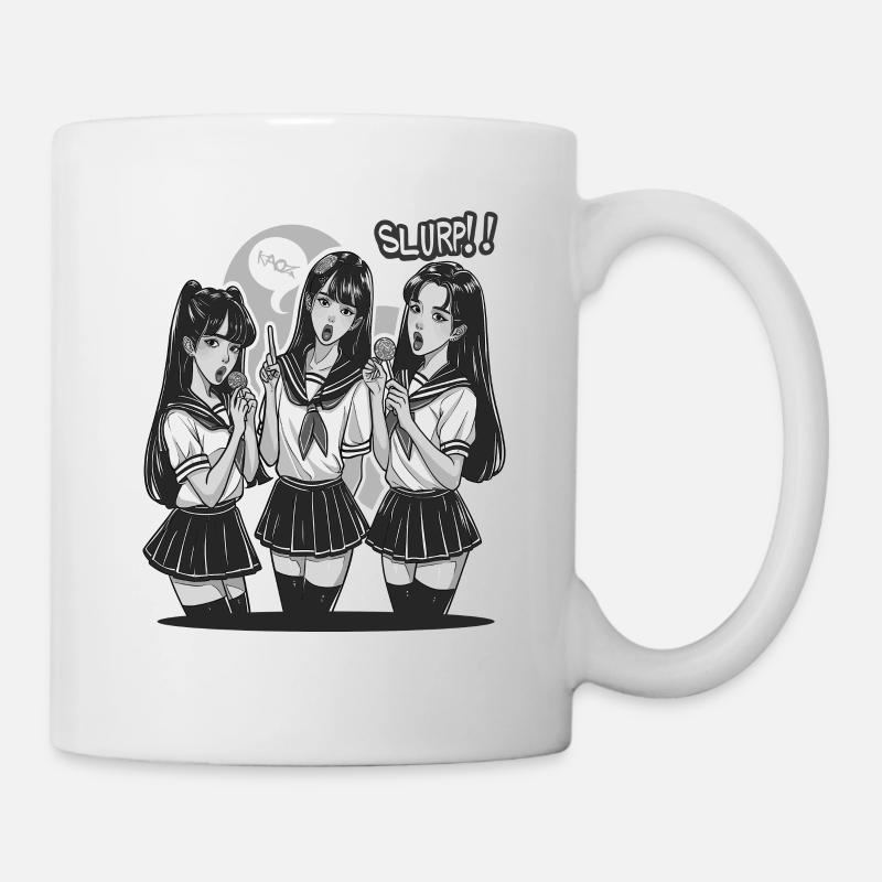 Anime Mädchen Design - Tasse - Weiß