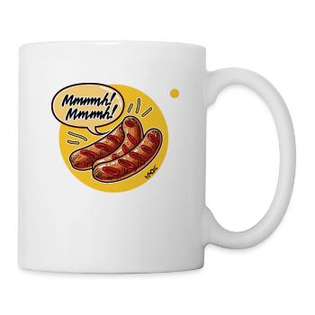 Mmmh, delicious bratwurst - Mug - white - Right