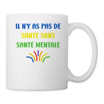 sensibilisation santé mentale - Mug blanc - blanc - Droite