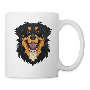 Hovawart | Cartoon Artwork - Tasse - Weiß - Rechts