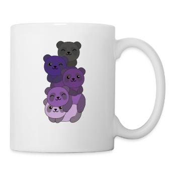Enbian Flag Pride LGBTQ süßer Panda Haufen - Tasse - Weiß - Rechts