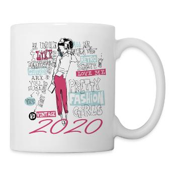 Millésime 2020 Cadeau Anniversaire 2020 Fille 2020 - Mug blanc - blanc - Droite