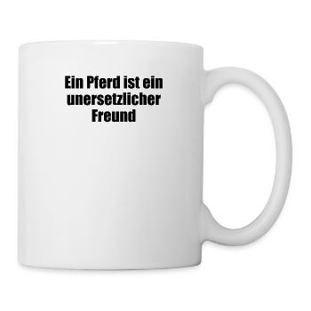 Riding - A horse is an irreplaceable friend - Mug - white - Right
