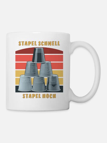 STACKING STAPEL SCHNELL STAPEL HOCH - Tasse - Weiß