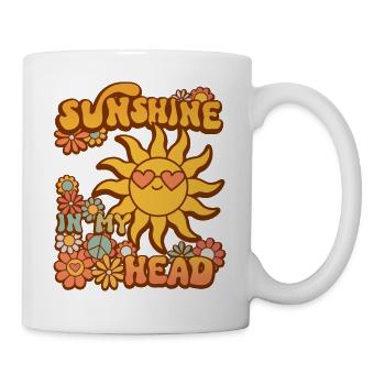 Sunshine in my head - Mug - white - Right