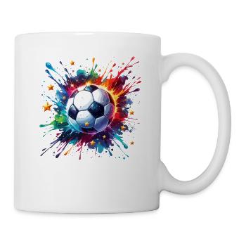 Splash Art Joueur de football Sports Football - Mug blanc - blanc - Droite