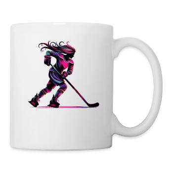 Hockeyspieler Eishockey Feldhockey - Tasse - Weiß - Rechts