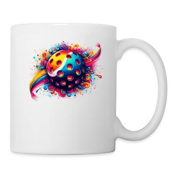 Splash Art Pickleball Player Pickle Ball Paddel - Tasse - Weiß - Rechts