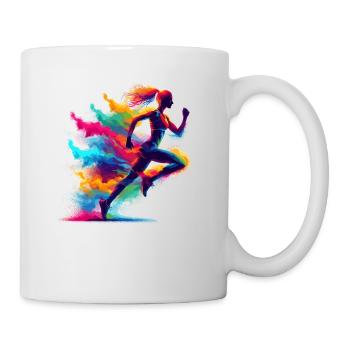 Splash Art Running Marathon Fitness Runner Run - Mug - white - Right