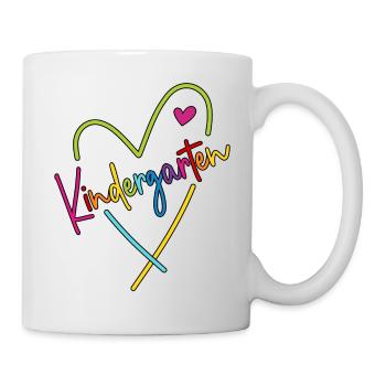 Cœur de maternelle - Mug blanc - blanc - Droite