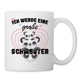 Je vais être une grande sœur en 2025 - Mug blanc - blanc - Droite