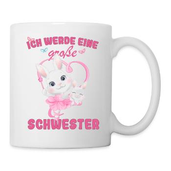 Annonce de la progéniture Je vais être une grande sœur en 2025 - Mug blanc - blanc - Droite