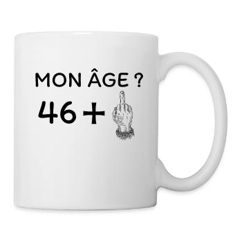 mon âge 47 - Mug blanc - blanc - Droite