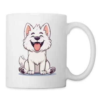 Kishu Ken | Cartoon Artwork - Tasse - Weiß - Rechts
