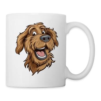 Labradoodle | Cartoon Artwork - Mug - white - Right