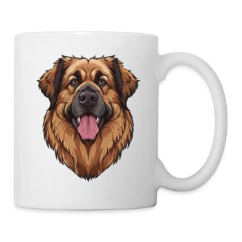 Leonberger | Cartoon Artwork - Tasse - Weiß - Rechts
