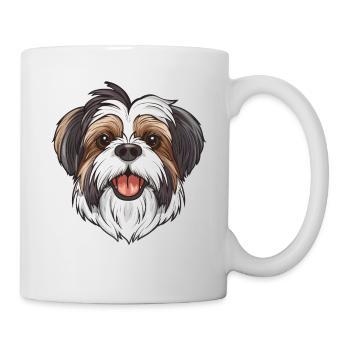 Löwchen | Lowchen | Cartoon Artwork - Tasse - Weiß - Rechts