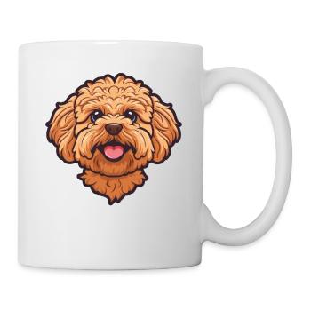 Maltipoo | Cartoon Artwork - Tasse - Weiß - Rechts