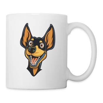 Terrier de Manchester | Illustration de dessin animé - Mug blanc - blanc - Droite