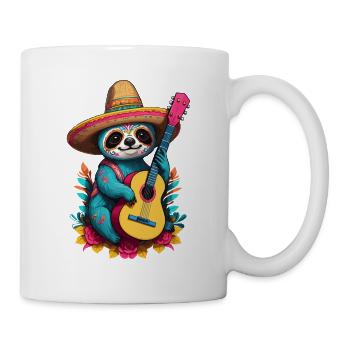Sloth Mexican Mariachi Music Fiesta - Mug - white - Right