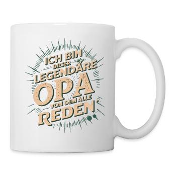 Legendary Grandpa Retro Saying Design - Mug - white - Right