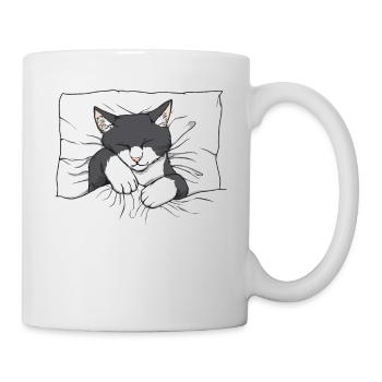 Official Sleep Shirt Cat Pajamas - Mug - white - Right