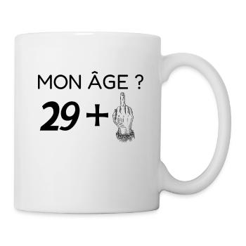 mon âge 30 - Mug blanc - blanc - Droite