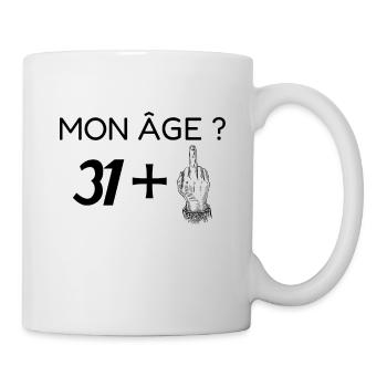 mon âge 32 - Mug blanc - blanc - Droite
