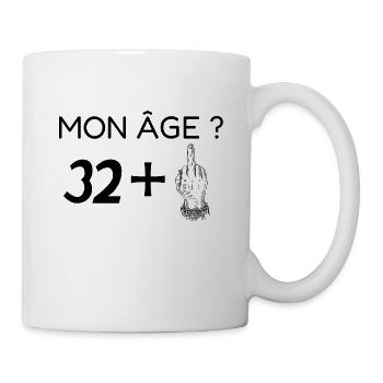 mon âge 33 - Mug blanc - blanc - Droite
