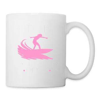Surfender Surfer - Tasse - Weiß - Rechts