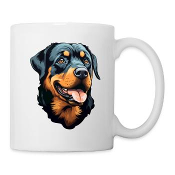 Rottweilerkopf - Mug - white - Right