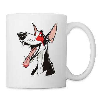 Podenco Ibicenco Ibizan Hound | Cartoon Artwork - Mug - white - Right