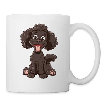 Caniche | Caniche | Dessin animé - Mug blanc - blanc - Droite