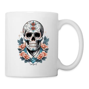 Fête mexicaine emblématique de Sugar Skull - Mug blanc - blanc - Droite