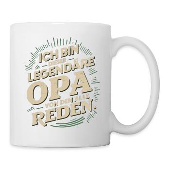 Légendaire grand-père rétro dictant Design - Mug blanc - blanc - Droite