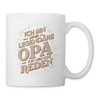 Légendaire grand-père rétro dictant Design - Mug blanc - blanc - Droite