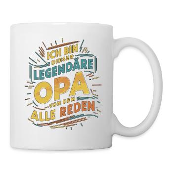 Légendaire grand-père rétro dictant Design - Mug blanc - blanc - Droite