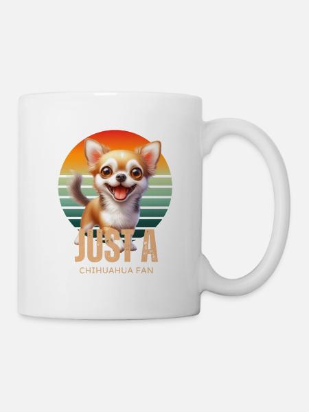 Just a Chihuahua Fan Cute Dog Puppy - Mug - white