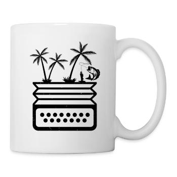 Accordéon Et Pêcheur Pêcheur Accordéoniste Pêcheur - Mug blanc - blanc - Droite