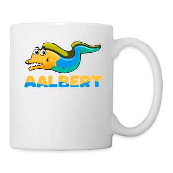 Albert Name, Aalbert Outfit zum Namenstag mit - Tasse - Weiß - Rechts