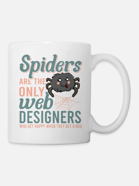 Vogelspinne Tarantula Terraristik Amphibie Spinne - Tasse - Weiß