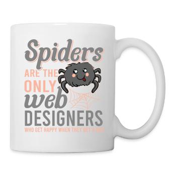 Vogelspinne Tarantula Terraristik Amphibie Spinne - Tasse - Weiß - Rechts