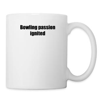 Bowling - La passion du bowling s’enflamme - Mug blanc - blanc - Droite