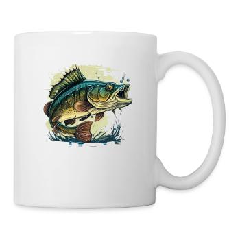 Men Want Me Fish Fear Me Tees Fishing - Mug - white - Right