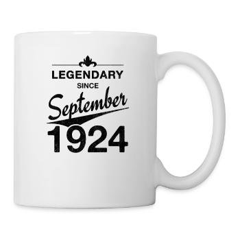 100e anniversaire Légendaire depuis septembre 1924 - Mug blanc - blanc - Droite