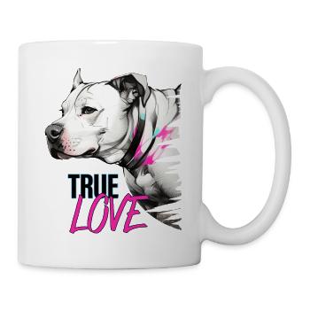 hunde liebe , hunde true love - Tasse - Weiß - Rechts