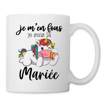Je Suis La Future Mariée Licorne EVJF Bride Fille - Mug blanc - blanc - Droite