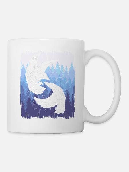 Chaman, Oiseaux Celtiques, Nature, Oiseau, Forêt - Mug blanc - blanc