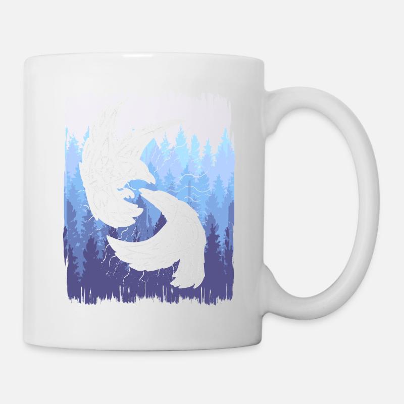 Chaman, Oiseaux Celtiques, Nature, Oiseau, Forêt - Mug blanc - blanc